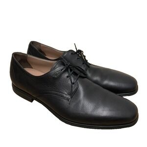 Ferragamo Spencer Leather Oxford Dress Shoes Mens 12 E Black Leather Business